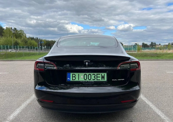 Tesla Model 3 cena 149000 przebieg: 26500, rok produkcji 2021 z Białystok małe 191